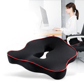 Summer New Subject 2 Examination Seat Cushion Air Permeability Slow Rebound Memory Cotton Seat Cushion for Men and Women Button Hemorrhoids Cushion